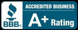 Accredited Business A+ Rating BBB